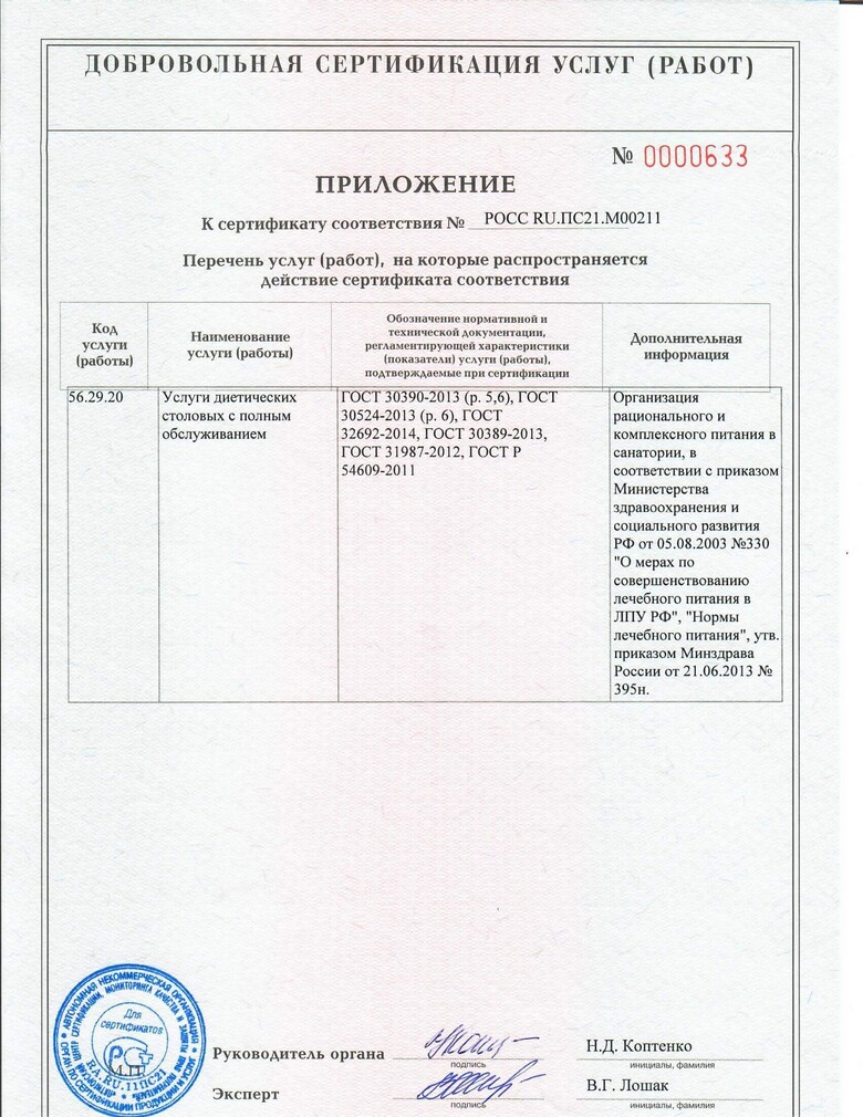 Лицензии и сертификаты